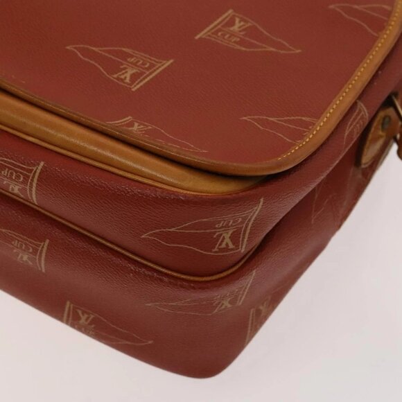 LOUIS VUITTON LOUIS VUITTON Cup Calvi Bag Red Aboganie M80028 LV Auth 125072 - Picture 4 of 16